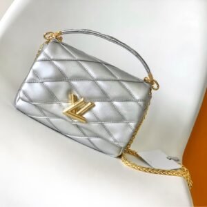 Louis Vuitton M25107 Silver GO-14 Medium Handbag